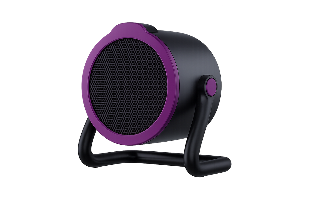 Portable Electric Space Heater – 1000W Desktop Ceramic Air Warmer with Safety Tip-Over Protection