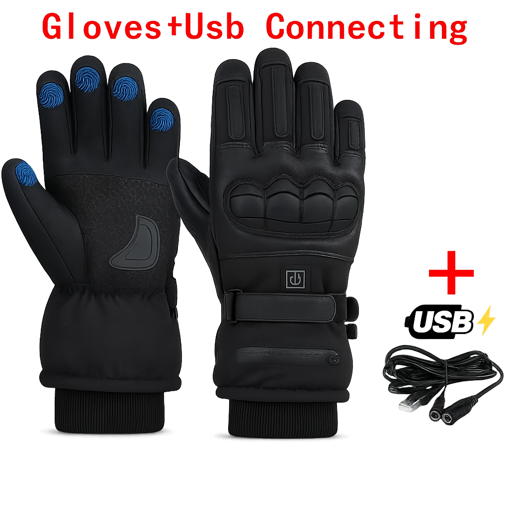Heated Motorcycle Gloves – Waterproof Touchscreen Winter Gloves for Men & Women