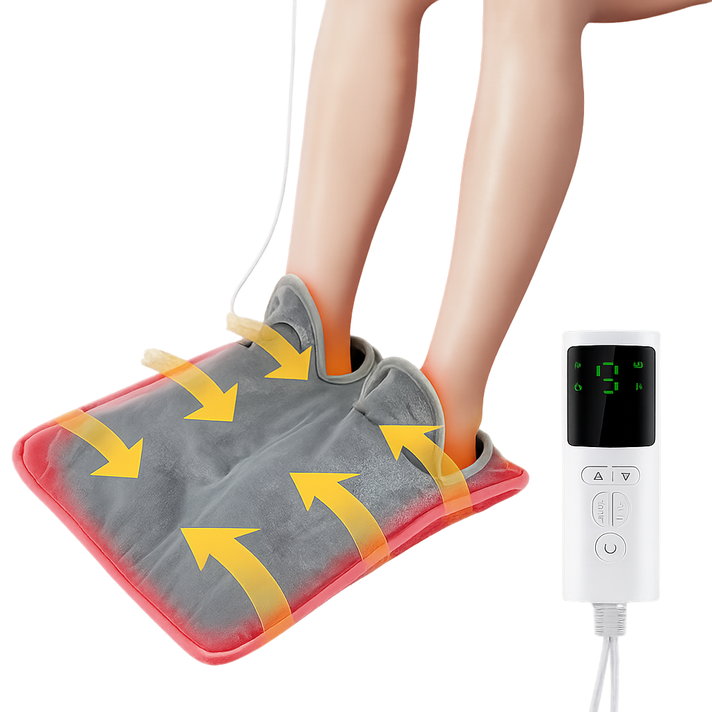 Electric Heated Foot Warmer – Soft Heating Pad for Home & Office