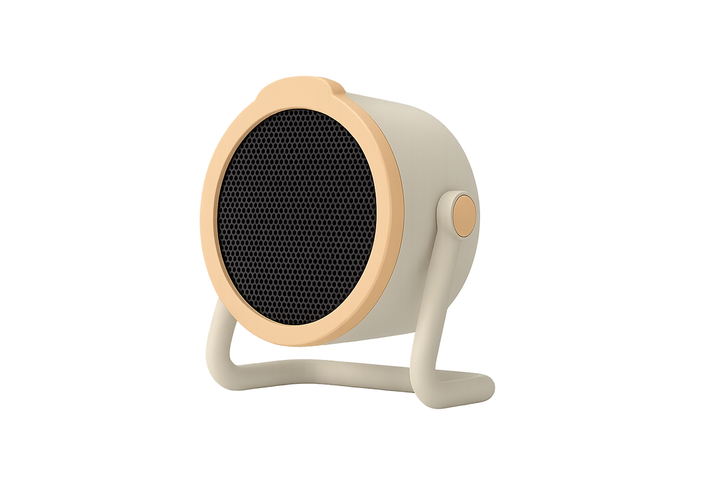 Portable Electric Space Heater – 1000W Desktop Ceramic Air Warmer with Safety Tip-Over Protection