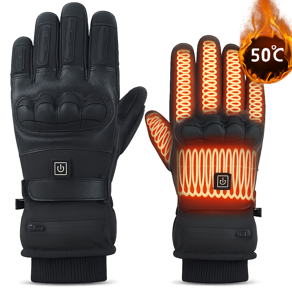 Heated Motorcycle Gloves – Waterproof Touchscreen Winter Gloves for Men & Women