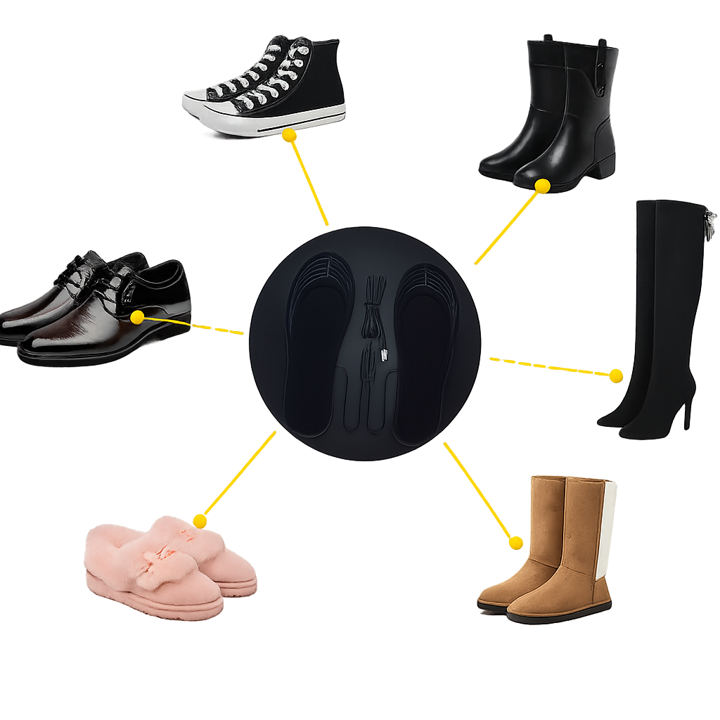 Electric Heated Insoles – USB Powered Foot Warmers for Winter
