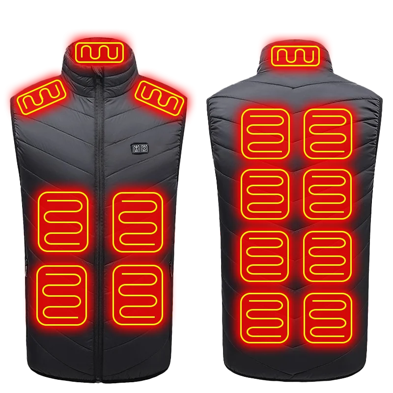 Electric Heated Vest – Winter Vest with 21 Heating Zones for Men & Women