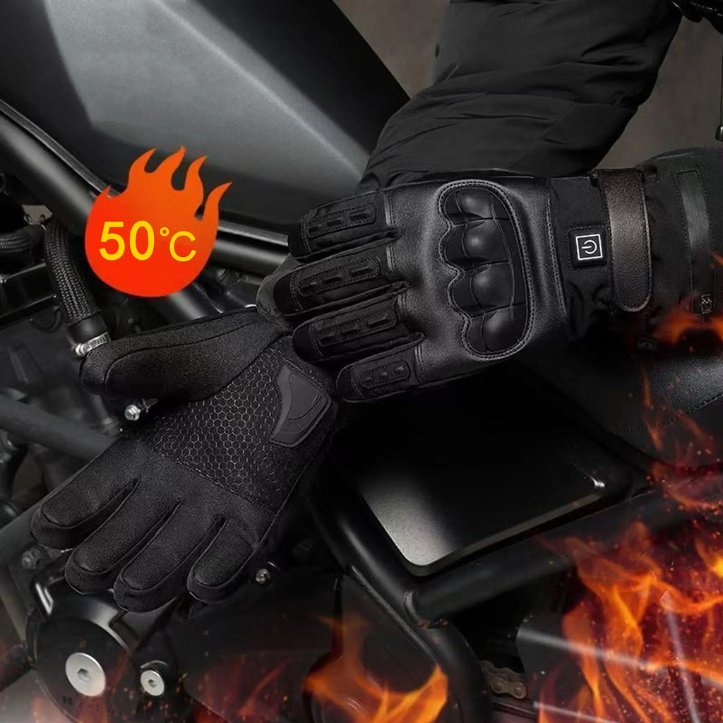 Heated Motorcycle Gloves – Waterproof Touchscreen Winter Gloves for Men & Women