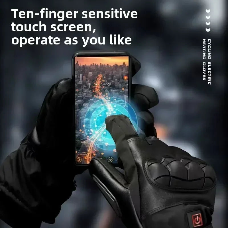 Heated Motorcycle Gloves – Waterproof Touchscreen Winter Gloves for Men & Women