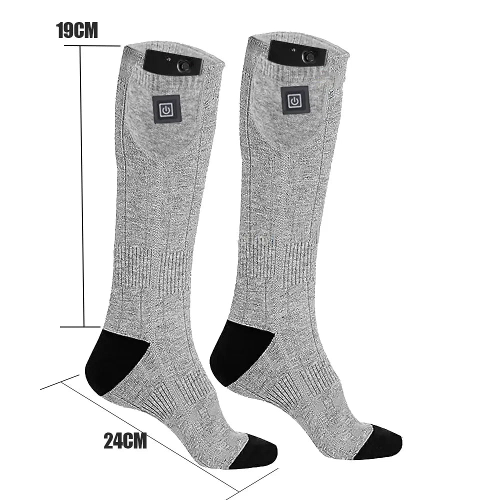 Heated Socks – 3-Level Electric Winter Foot Warmers for Men & Women