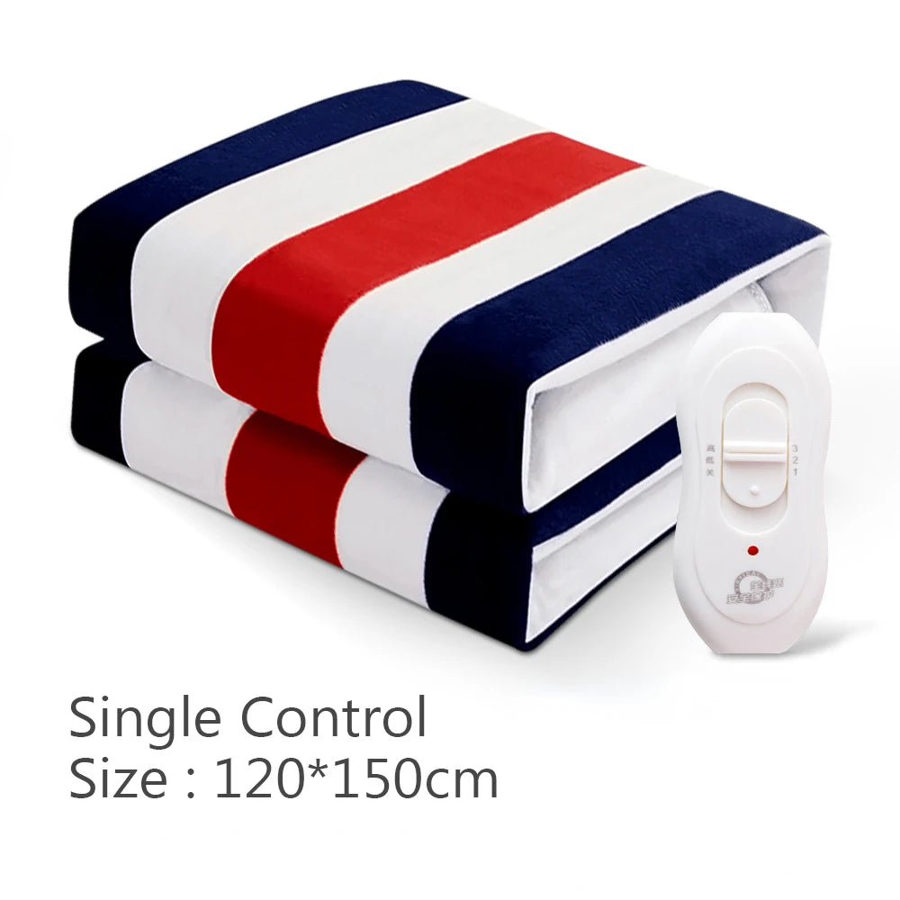 Electric Heated Blanket – Adjustable Temperature Warmer for Home & Winter Use