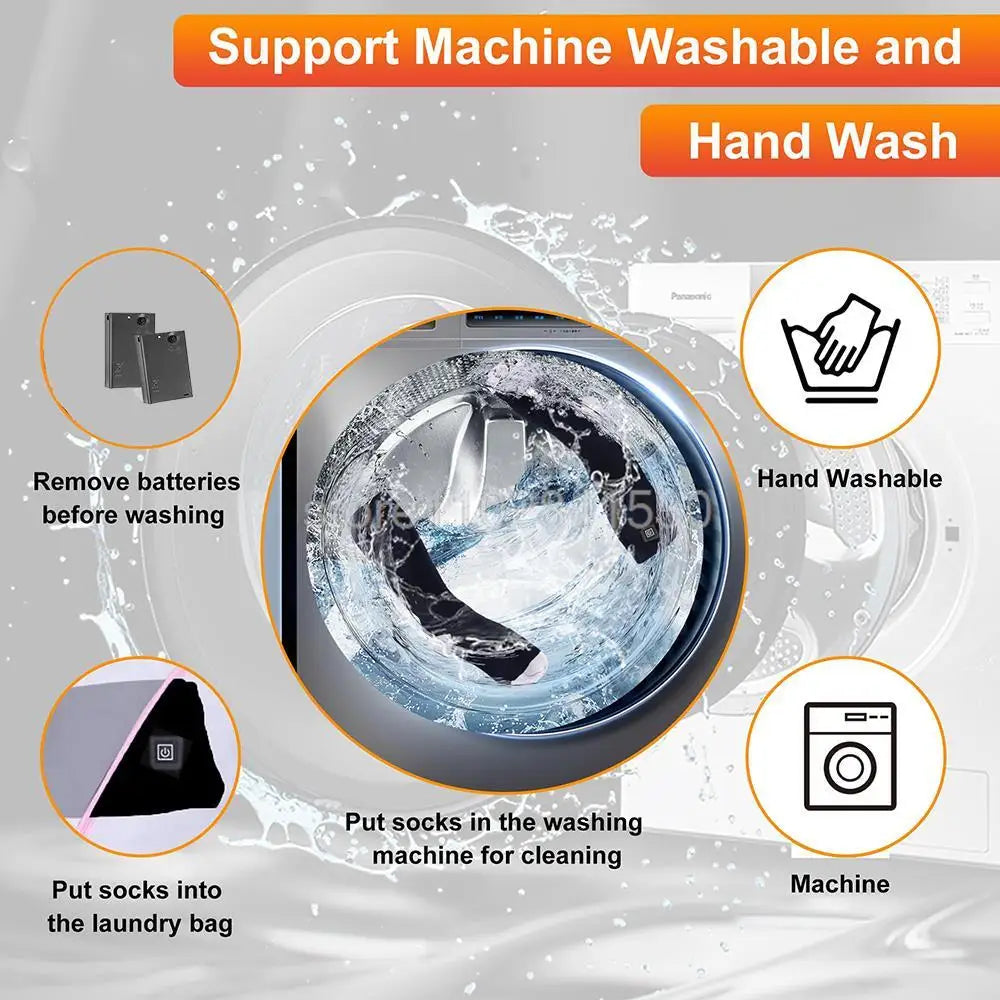 Heated Socks – 3-Level Electric Winter Foot Warmers for Men & Women