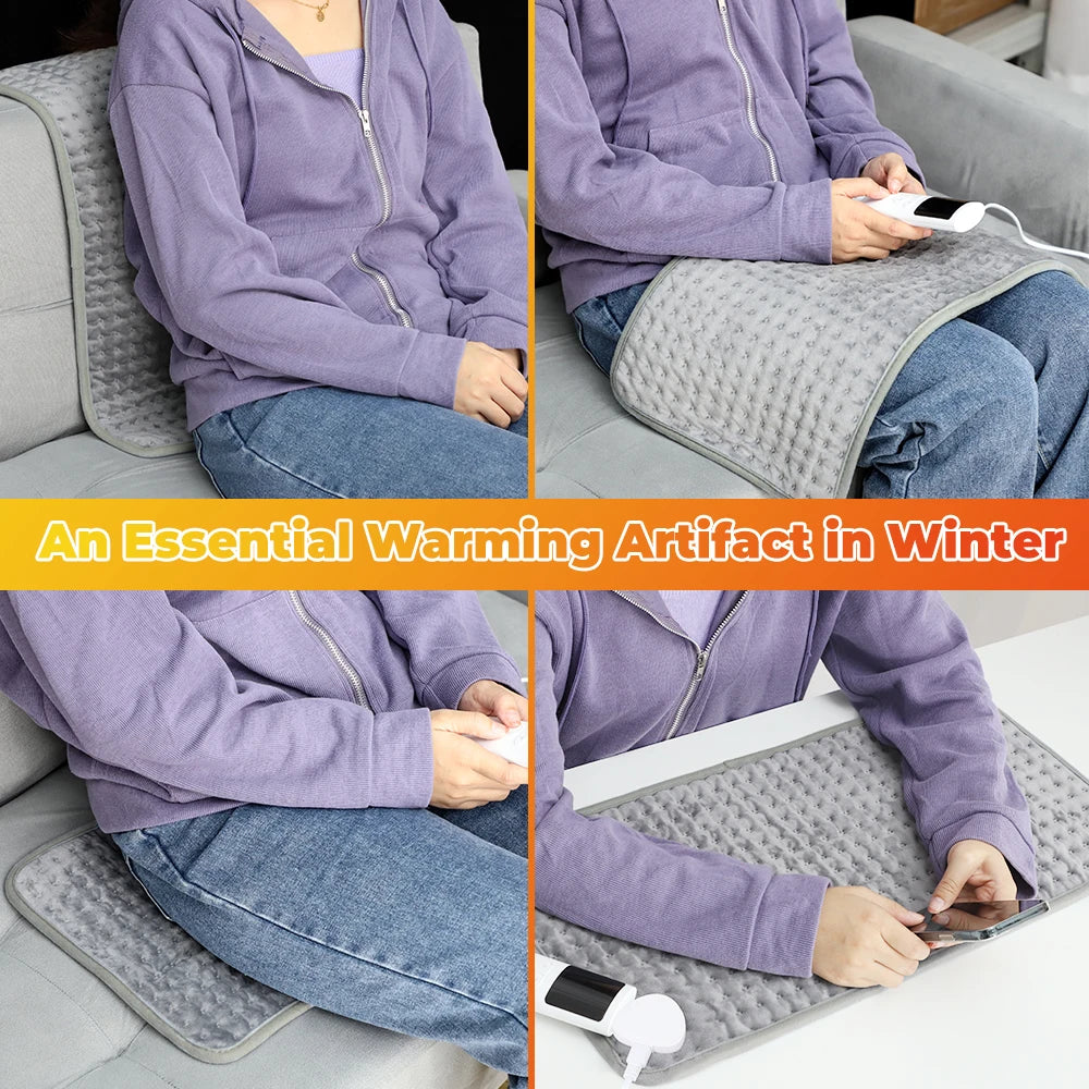 Electric Heating Pad – Heated Mat for Bed, Sofa & Winter Home Use