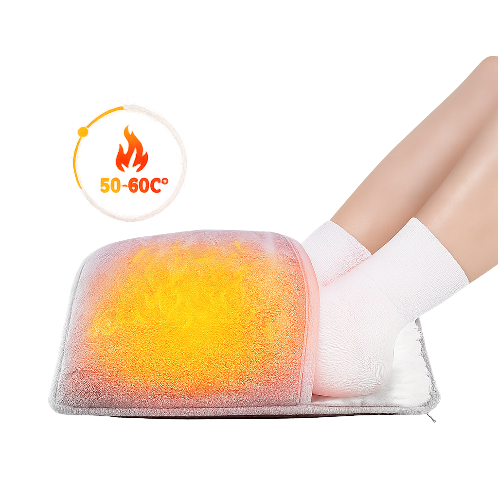 Electric Heated Foot Warmer – Soft Heating Pad for Home & Office